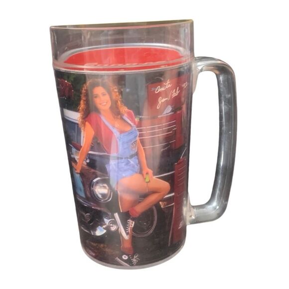 Vintage SNAP-ON Tools Thermo-Serv Plastic Mug Beer Coffee Anita Jan Feb 1992 - Picture 10 of 11